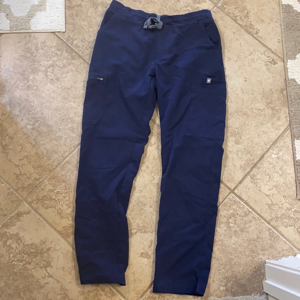 FIGS Yola Skinny Scrub Pants- Navy